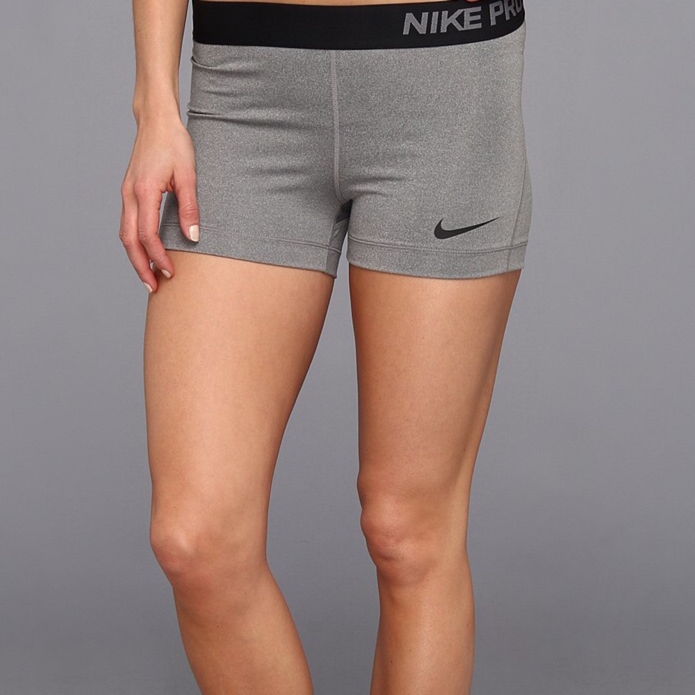 grey Nike pro shorts
